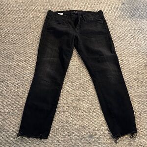 MOTHER Black High-Rise Jeans